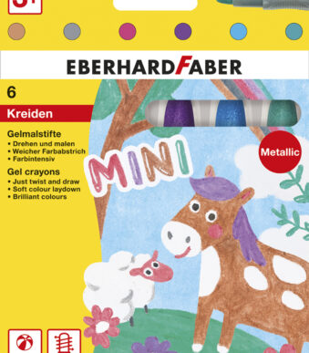EBERHARD FABER Gel stiften Metallic, set van 6 in kartonnen etui