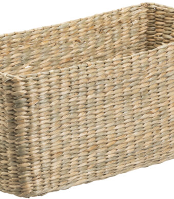 Opbergmandje van zeegras, rechthoekig