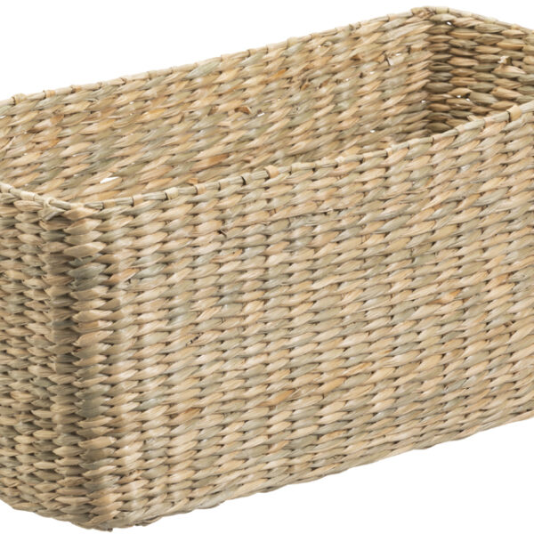 Opbergmandje van zeegras, rechthoekig