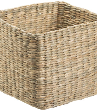 Rieten opbergmandje STIG S, rechthoekig