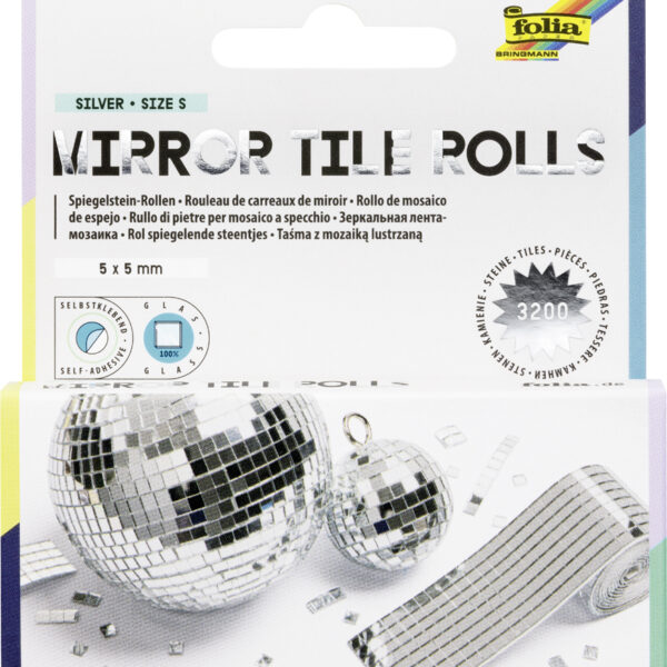 folia Spiegeltegel-rol 'Mirror Tile Rolls', maat: S