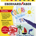 EBERHARD FABER Raamstiften, etui met 8 stuks en sjablonen