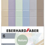 EBERHARD FABER Tekstmarkers Slim, natuurkleuren, etui van 6 stuks