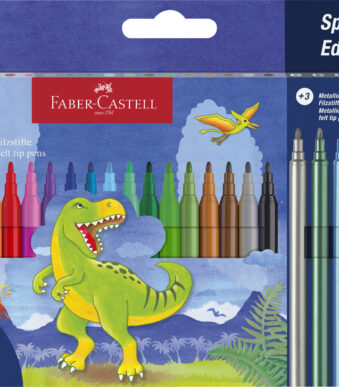 FABER-CASTELL viltstiften Dino, kartonnen etui met 24 stuks