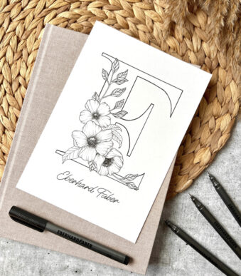 EBERHARD FABER Pigmentliner, zwart, set van 4