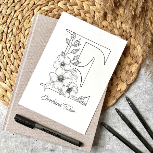 EBERHARD FABER Pigmentliner, zwart, set van 4