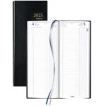 Brepols Agenda lang 'Jupiter B1', 2025, euro's/centen, zwart