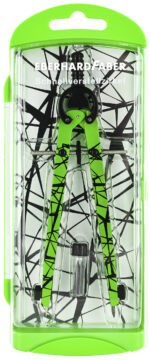 EBERHARD FABER Snelverstelbare passer, neongroen/zwart