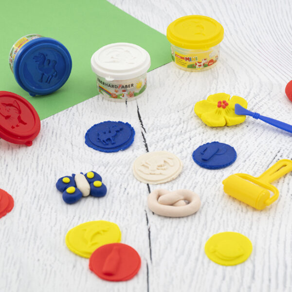 EBERHARD FABER Boetseerklei Set Mini Kids, Basiskleuren