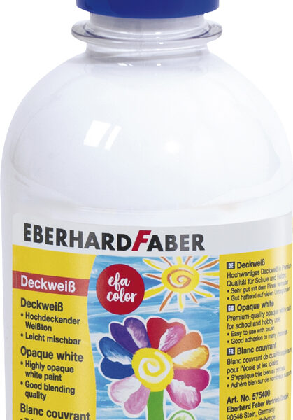 EBERHARD FABER Dekkende witte verf EFA Color, 300 ml fles