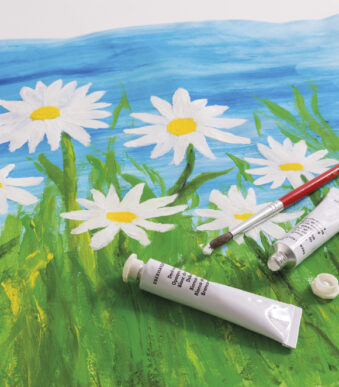 EBERHARD FABER Dekkende witte verf EFA Color, 300 ml fles