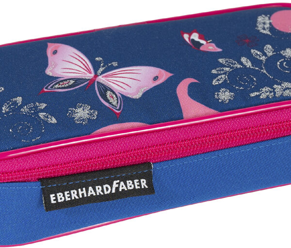 EBERHARD FABER Etui Vlinder, roze/blauw