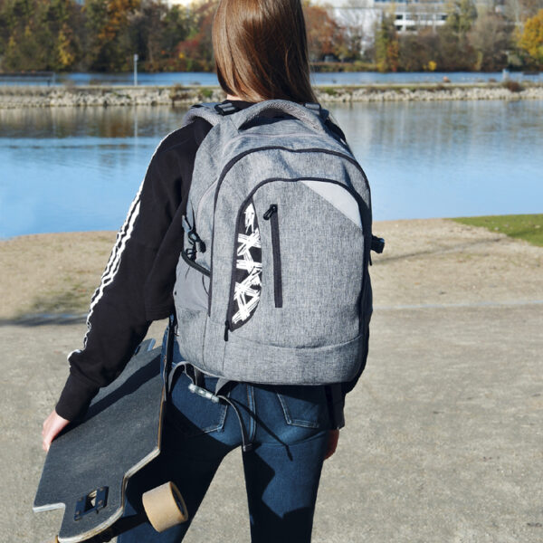 EBERHARD FABER Schoolrugzak X-Style, grijs/zwart