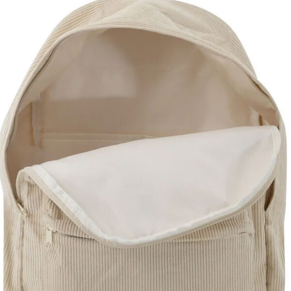 EBERHARD FABER Vrijetijdsrugzak, van corduroy, beige