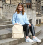 EBERHARD FABER Vrijetijdsrugzak, van corduroy, beige