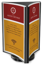 deflecto Tafelstandaard, draaibaar, 3-zijdig, DIN lang