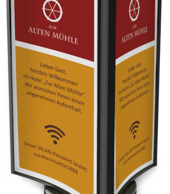 deflecto Tafelstandaard, draaibaar, 3-zijdig, DIN lang