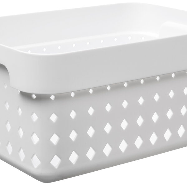 NHG opbergmand SEOUL BASKET S, polypropyleen, wit