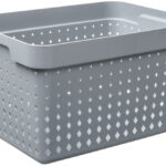 NHG Opbergmand SEOUL BASKET L, PP, grijs