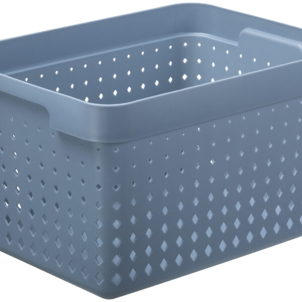 NHG opbergmand SEOUL BASKET L, PP, blauw