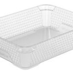 Transparante stapelmandjes DIN A5 formaat