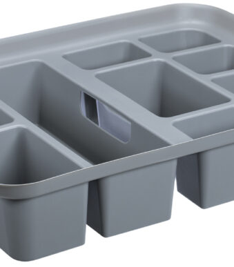 PLAST TEAM Recycling inzet met handgreep voor PROBOX RECYCLE, grijs