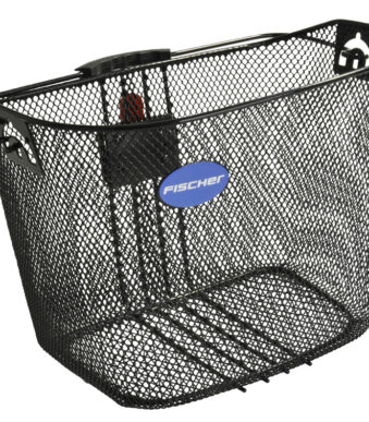 FISCHER fietsmand voor stuur met snelbevestiging, zwart