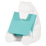 Post-it Super Sticky Z-Notes Dispenser 'BEAR', wit, gevuld