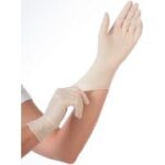 HYGONORM Latex handschoenen SKIN LIGHT, maat M, wit, gepoederd