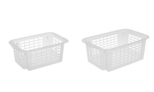 Draai-/stapelmand 'fritz', maat: M, naturel