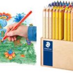 STAEDTLER Noris super jumbo driehoekige kleurpotloden, display van 96 stuks