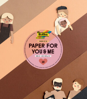 folia Knutselkarton/Fotokarton blok 'Shades of us', 20 vellen