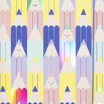 folia Tekenmap HOTFOIL 'COLOURFUL PENCILS', A3-formaat