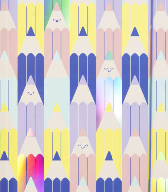 folia Tekenmap HOTFOIL 'COLOURFUL PENCILS', A3-formaat