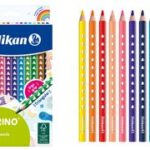 Pelikan Driehoekige Gekleurde Stiften Dik, Doos met 12 Stuks