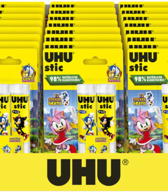 UHU Lijmstift stic SONIC, 2x 21 g, display van 24 stuks