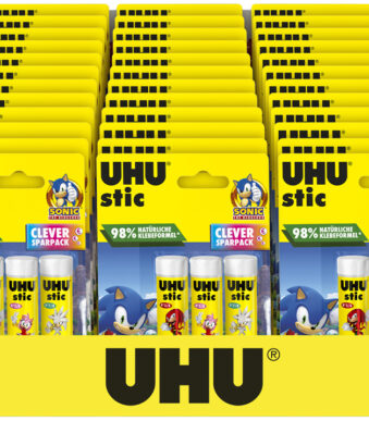 UHU Lijmstift stic SONIC, 3x 8,2 g, display van 36 stuks