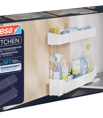 tesa KITCHEN Zijuittrekbare kastlade, wit