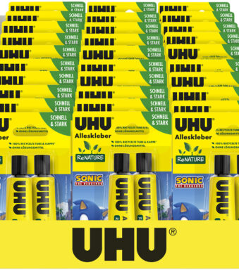 UHU Alleslijm ReNATURE SONIC, oplosmiddelvrij, display van 30 stuks