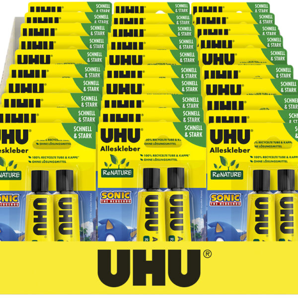 UHU Alleslijm ReNATURE SONIC, oplosmiddelvrij, display van 30 stuks