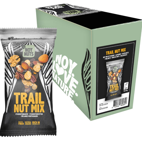 NoyNuts Notenmix 'Trail Nut' in portiezakjes van 45 g