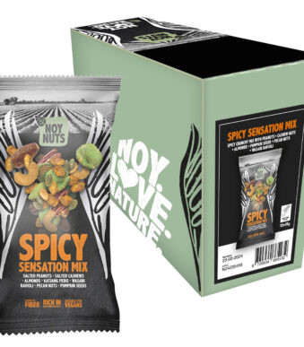 NoyNuts notenmix 'Spicy Sensation', in portiezakje van 45 g