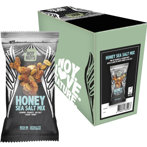 NoyNuts Notenmix 'Honey Sea Salt', portieverpakking 45 g