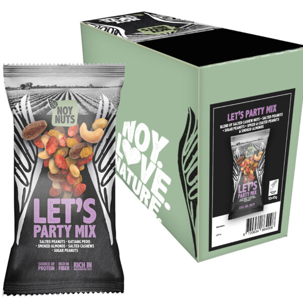 NoyNuts Notenmix 'Let's Party', in portiezakjes van 45 g