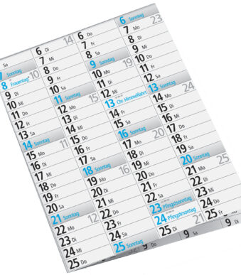 rido idé Wandkalender, 700 x 470 mm, gevouwen