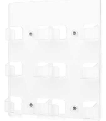 Deflecto Visitekaarthouder voor wandmontage, 6 vakken