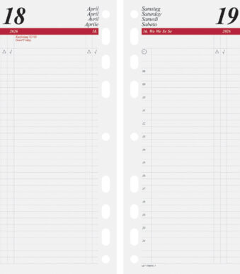 rido idé Agenda-vulling 'Dagkalender' 2026