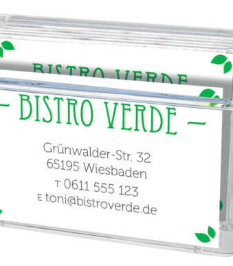 deflecto Visitekaarthouder 'Grab-a-Card', transparant