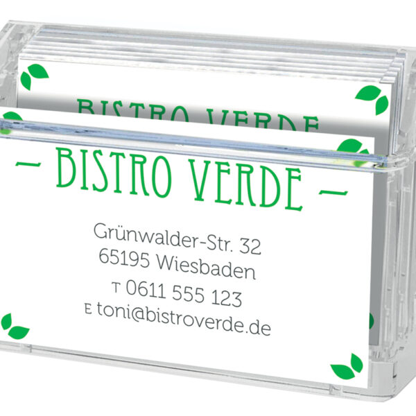deflecto Visitekaarthouder 'Grab-a-Card', transparant