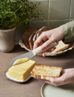 GastroMax BIO botermesje, lengte: 220 mm, roestvrij staal/crème